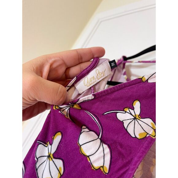 Ava Sky Dress Alexis In Sangria Fan Flair Size Medium - Picture 3 of 10